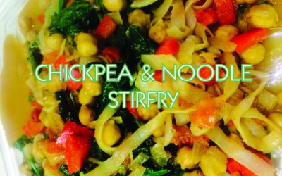 Chickpea and Vegetable Shirataki Noodle Stir Fry