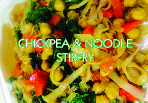 Recipe of the Week:  Chickpea and Vegetable Shirataki Noodle Stir Fry