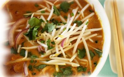 Thai Curried Chicken Noodle Soup