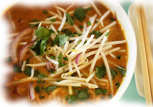Thai Curried Chicken Noodle Soup